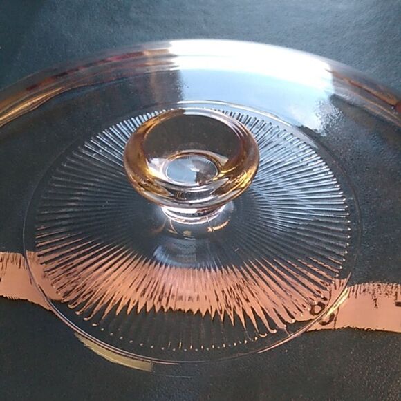 Pyrex 6240 Clear Glass Round Cover Cottagecore Grandmacore Bake ware - Picture 5 of 5